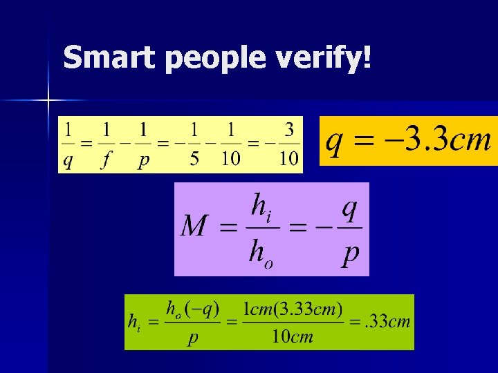 Smart people verify! Smart people verify!