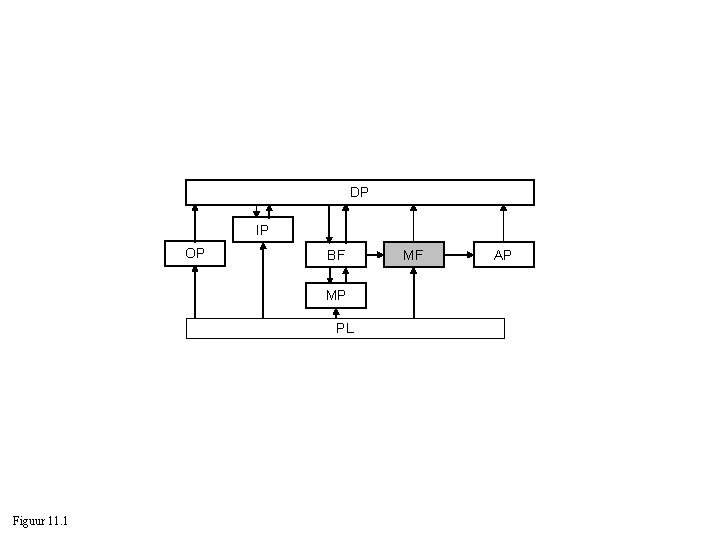 DP IP OP BF MP PL Figuur 11. 1 MF AP 