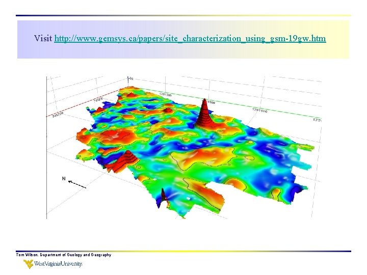 Visit http: //www. gemsys. ca/papers/site_characterization_using_gsm-19 gw. htm Tom Wilson, Department of Geology and Geography