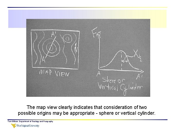 The map view clearly indicates that consideration of two possible origins may be appropriate