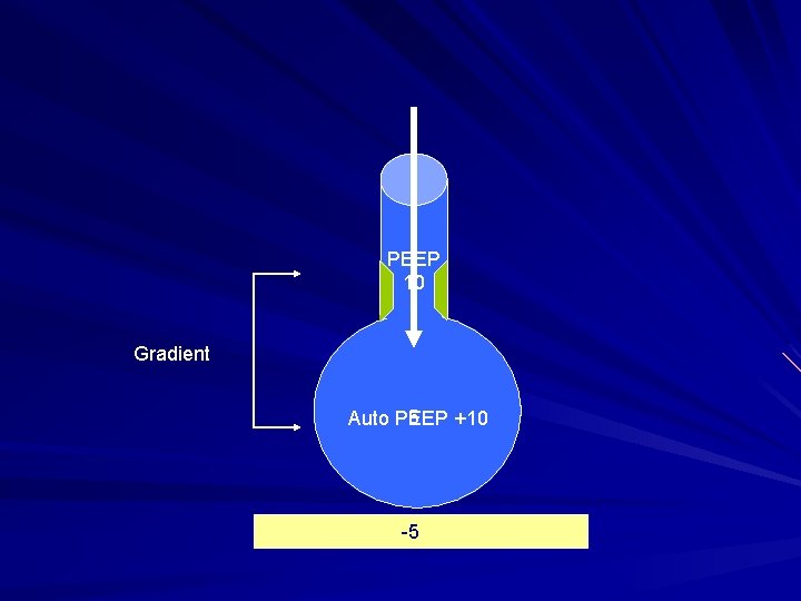PEEP 10 Gradient 5 Auto PEEP +10 -5 