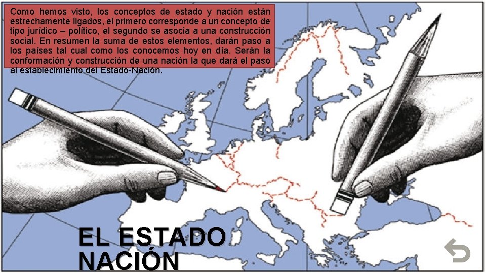 Como hemos visto, los conceptos de estado y nación están estrechamente ligados, el primero