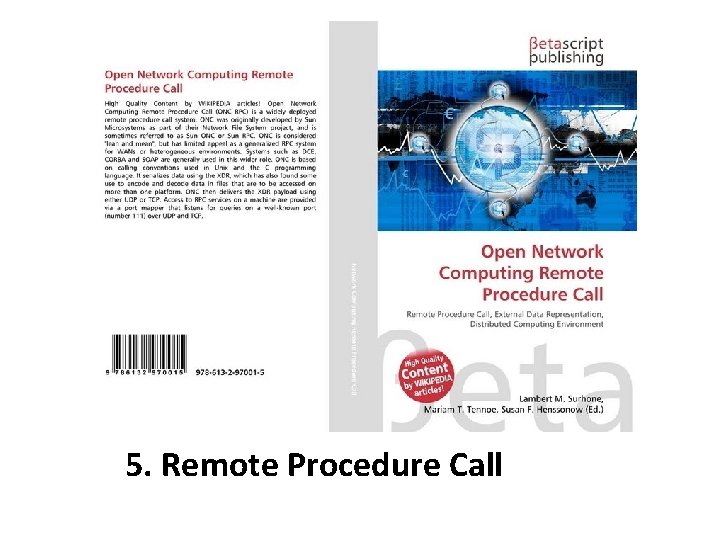 5. Remote Procedure Call 
