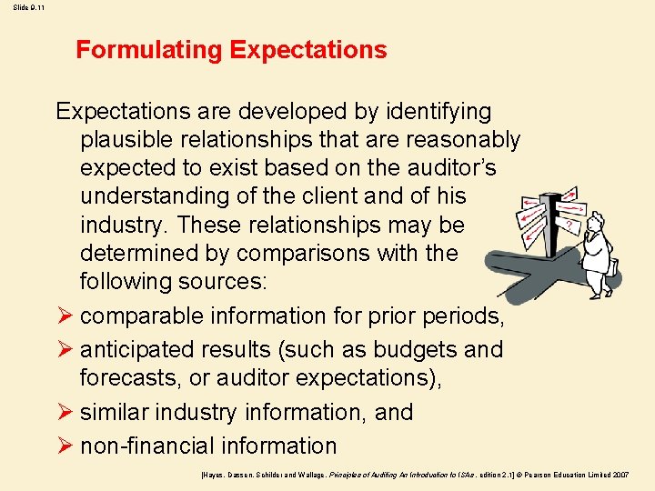 Slide 9. 11 Formulating Expectations are developed by identifying plausible relationships that are reasonably