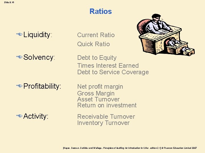 Slide 9. 16 Ratios E Liquidity: Current Ratio Quick Ratio E Solvency: Debt to