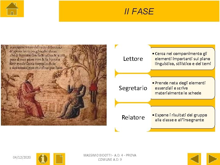 II FASE Lettore 04/12/2020 • Cerca nel componimento gli elementi importanti sul piano linguistico,