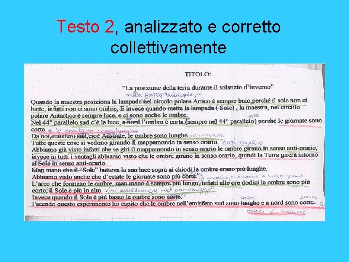 Testo 2, analizzato e corretto collettivamente 