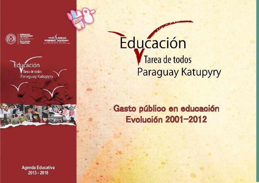 Gasto público en educación Evolución 2001 -2012 