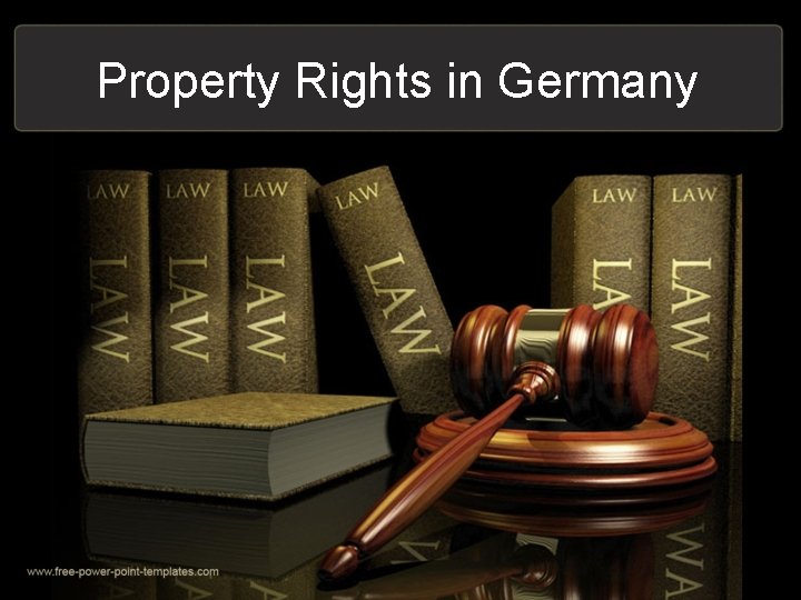 Property Rights in Germany 