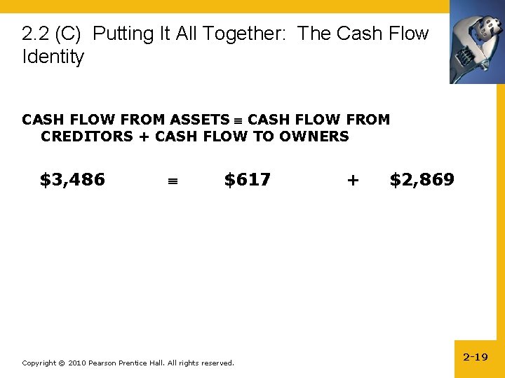 2. 2 (C) Putting It All Together: The Cash Flow Identity CASH FLOW FROM