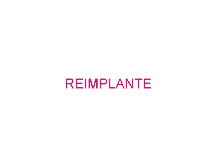 REIMPLANTE 