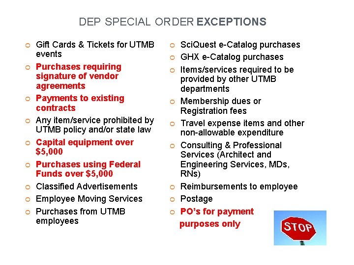 DEP SPECIAL ORDER EXCEPTIONS Gift Cards & Tickets for UTMB events Purchases requiring signature