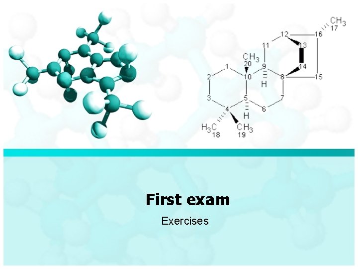 First exam Exercises 