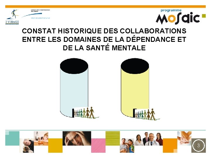 CONSTAT HISTORIQUE DES COLLABORATIONS ENTRE LES DOMAINES DE LA DÉPENDANCE ET DE LA SANTÉ