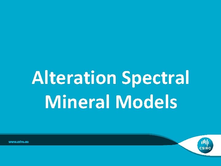 Alteration Spectral Mineral Models 