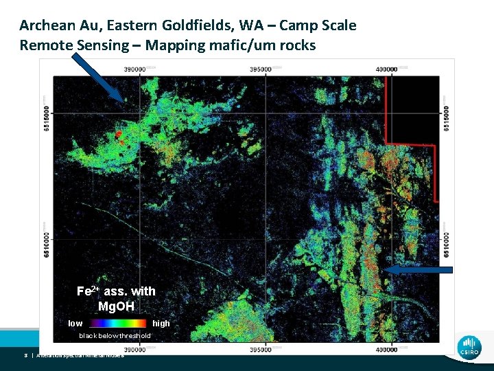 Archean Au, Eastern Goldfields, WA – Camp Scale Remote Sensing – Mapping mafic/um rocks