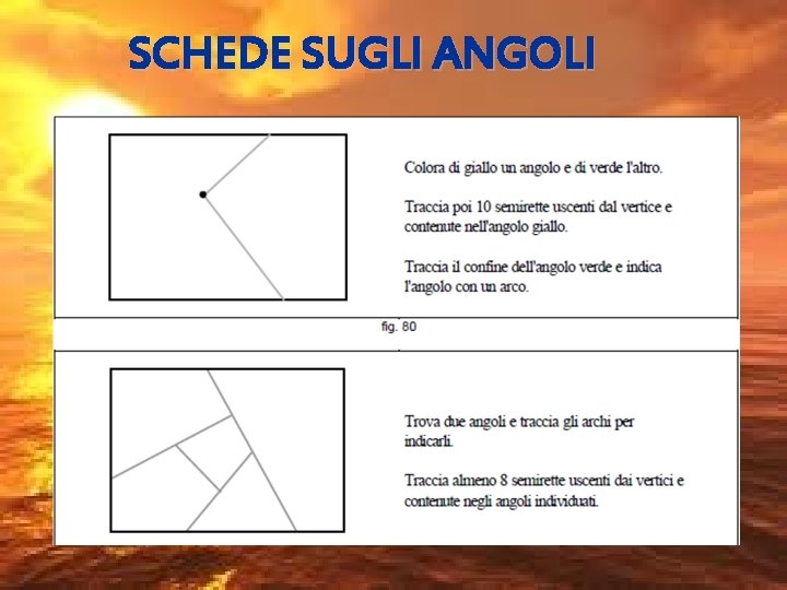 SCHEDE SUGLI ANGOLI 