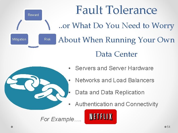 Fault Tolerance Reward . . or What Do You Need to Worry Mitigation Risk