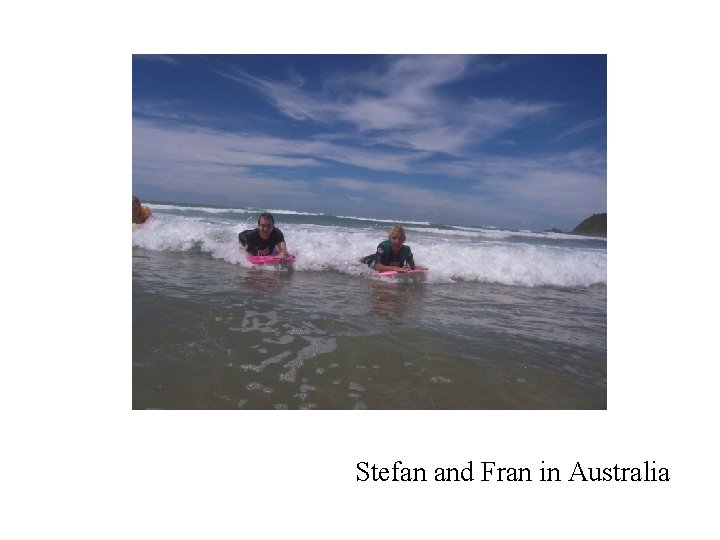 Stefan and Fran in Australia 