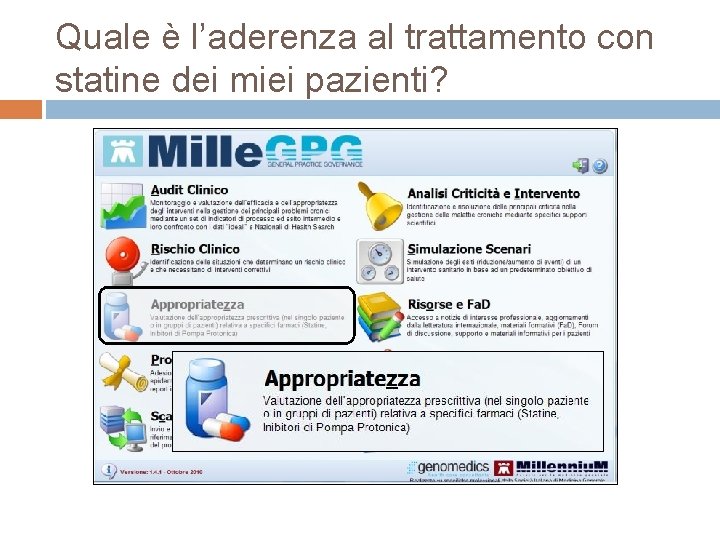 Quale è l’aderenza al trattamento con statine dei miei pazienti? 