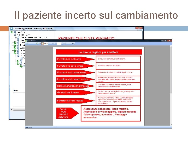 Il paziente incerto sul cambiamento 