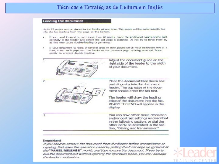 Técnicas e Estratégias de Leitura em Inglês Técnicas e Estratégias de Leitura em Inglês