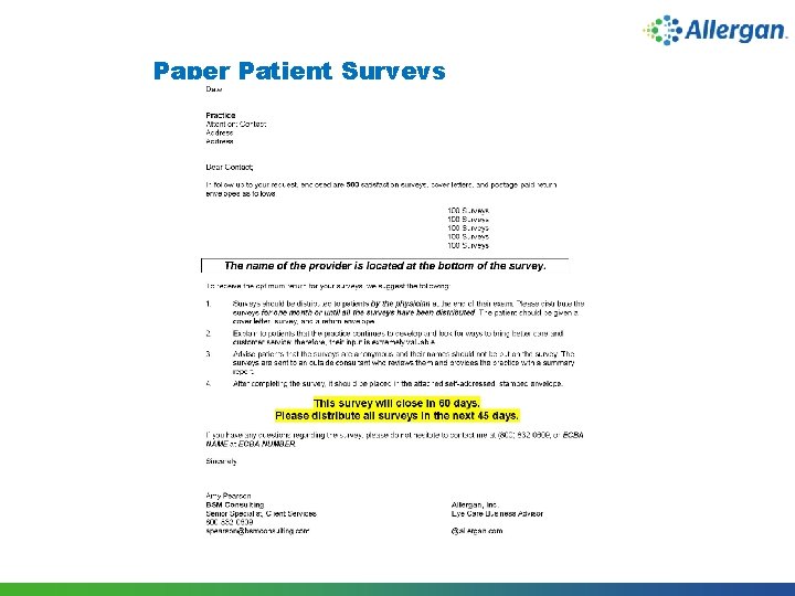 Paper Patient Surveys 