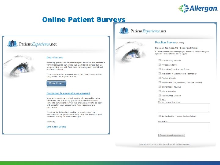 Online Patient Surveys 