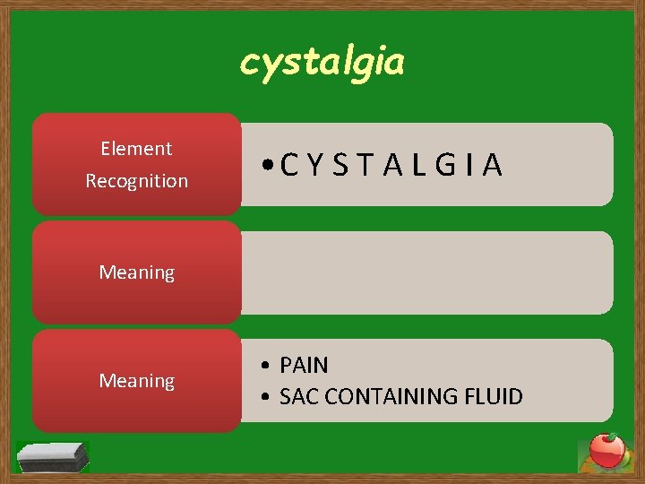 cystalgia Element Recognition • C Y S T A L G I A Meaning