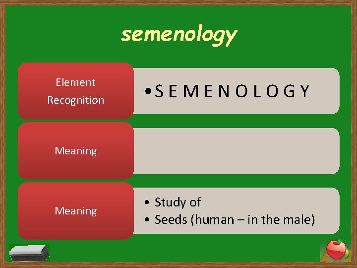 semenology Element Recognition • S E M E N O L O G Y