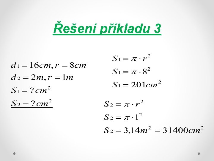 Řešení příkladu 3 