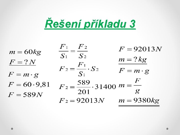 Řešení příkladu 3 