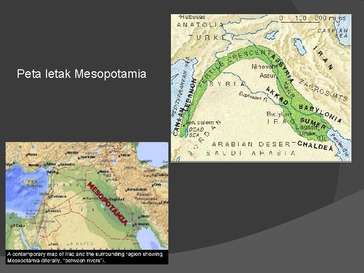Peta letak Mesopotamia 