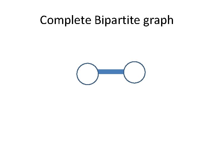 Complete Bipartite graph 