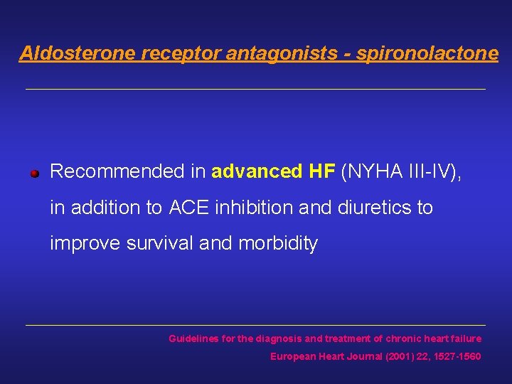 Chronic Heart Failure Faculty Of Medicine University Of