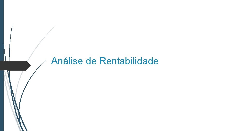 Análise de Rentabilidade 