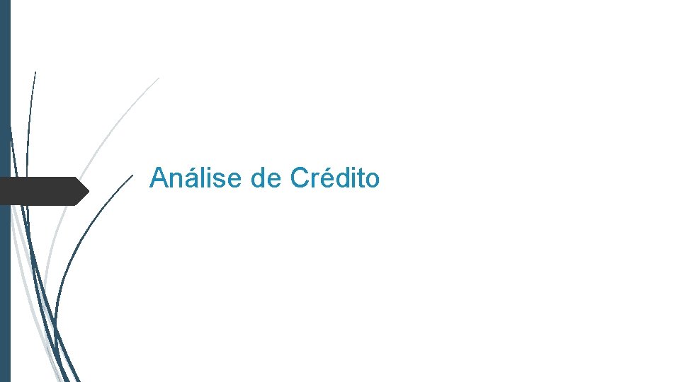 Análise de Crédito 