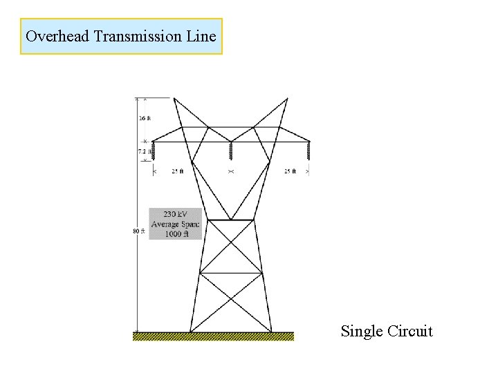 Overhead Transmission Line Single Circuit 