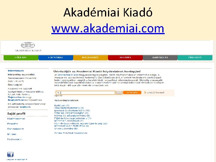 Akadémiai Kiadó www. akademiai. com 50/42 