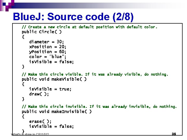 Blue. J: Source code (2/8) // Create a new circle at default position with