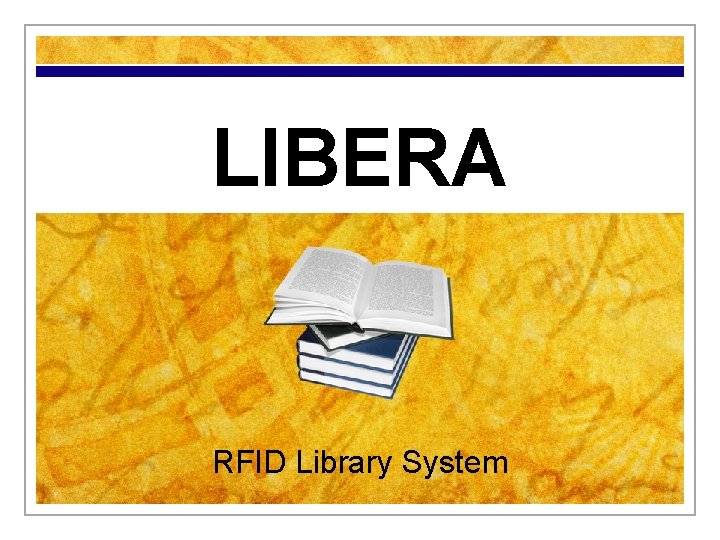 LIBERA RFID Library System 