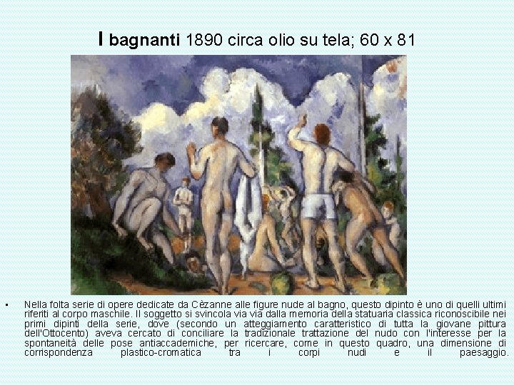 I bagnanti 1890 circa olio su tela; 60 x 81 • Nella folta serie