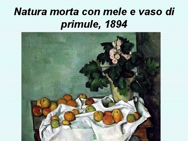 Natura morta con mele e vaso di primule, 1894 