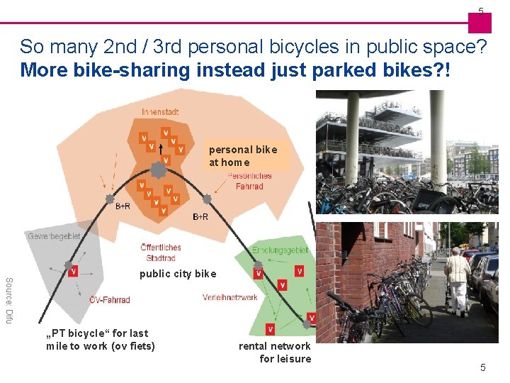 5 5 So many 2 nd / 3 rd personal bicycles in public space?