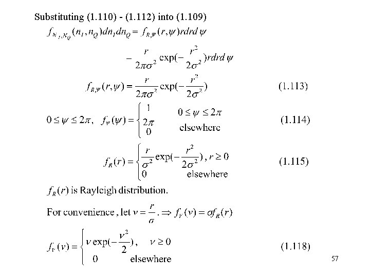 Substituting (1. 110) - (1. 112) into (1. 109) 57 