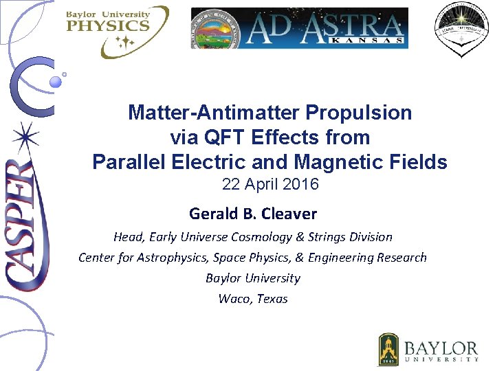 Matter-Antimatter Propulsion via QFT Effects from Parallel Electric and Magnetic Fields 22 April 2016