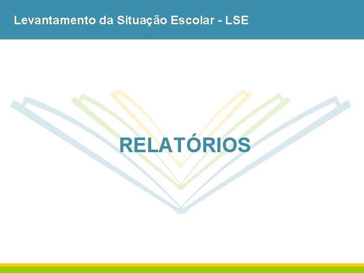 Levantamento da Situação Escolar - LSE RELATÓRIOS 