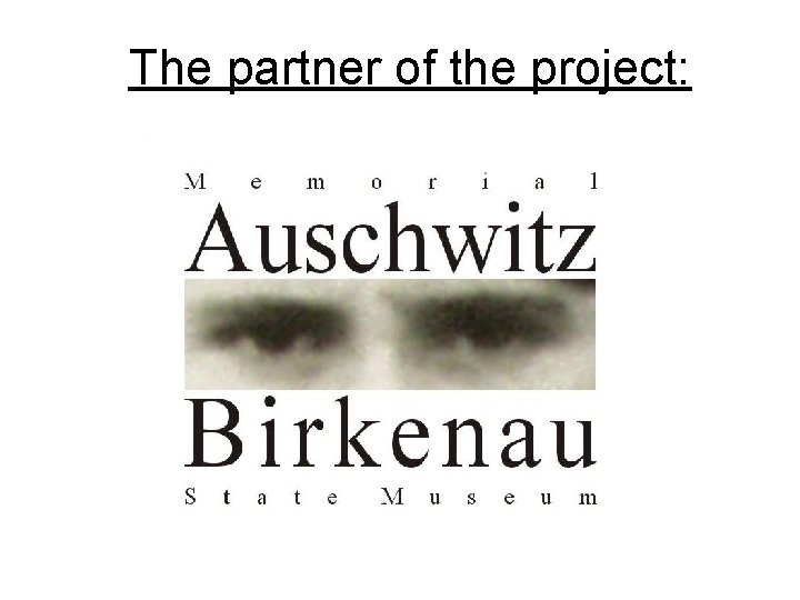 The partner of the project: The partner of the project: