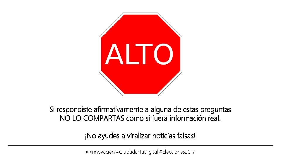 Si respondiste afirmativamente a alguna de estas preguntas NO LO COMPARTAS como si fuera