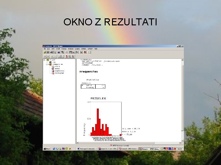 OKNO Z REZULTATI 